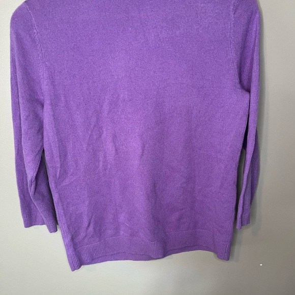 Talbots Pure Cashmere 3/4 Sleeve Sweater - Picture 7 of 9